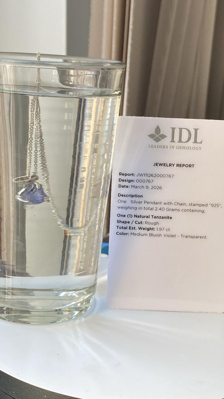 Tanzanite Pendant 1.98 cts