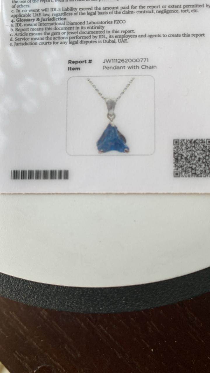Tanzanite Pendant 2.52 cts
