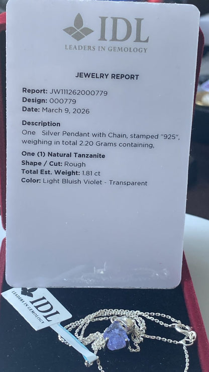 Tanzanite Pendant 1.94 cts