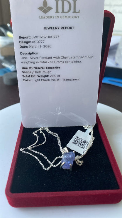 Tanzanite Pendant 2.80 cts