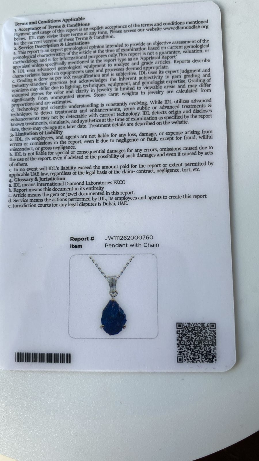 Tanzanite Pendant 2.30 cts