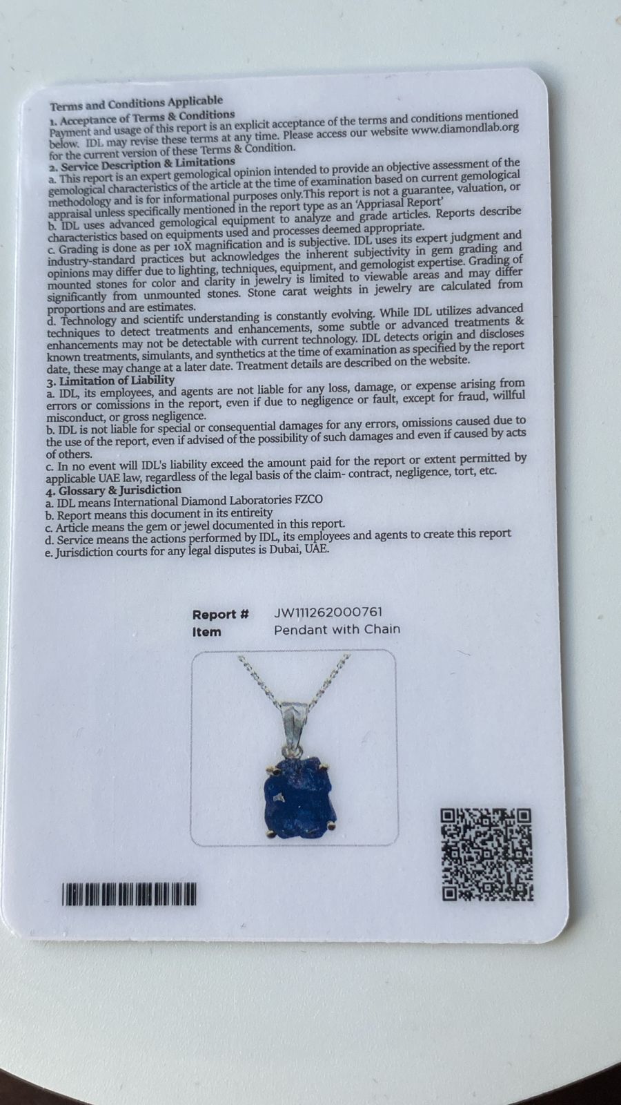 Tanzanite Pendant 2.27 cts