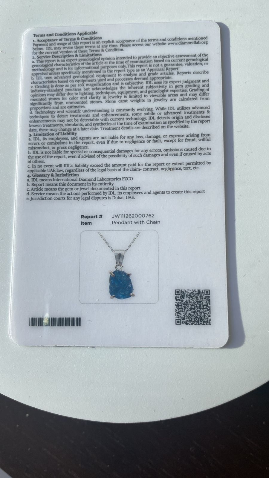 Tanzanite Pendant 1.60 cts