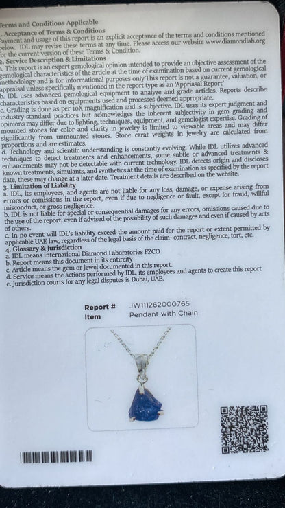 Tanzanite Pendant 3.20 cts