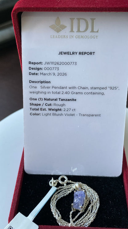 Tanzanite Pendant 2.27 cts