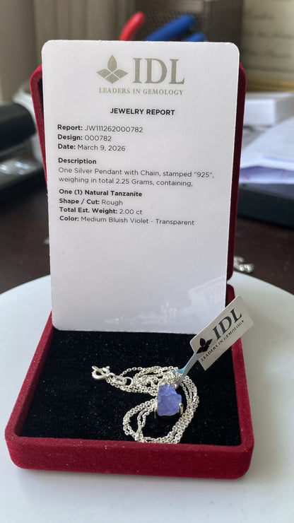 Tanzanite Pendant 2.00 cts