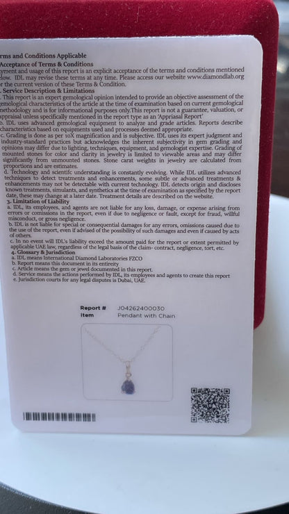 Tanzanite Pendant 0.87 cts