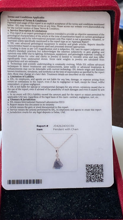 Tanzanite Pendant 0.92 cts