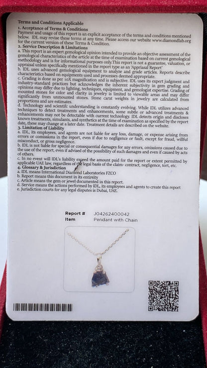 Tanzanite Pendant 1.10 cts