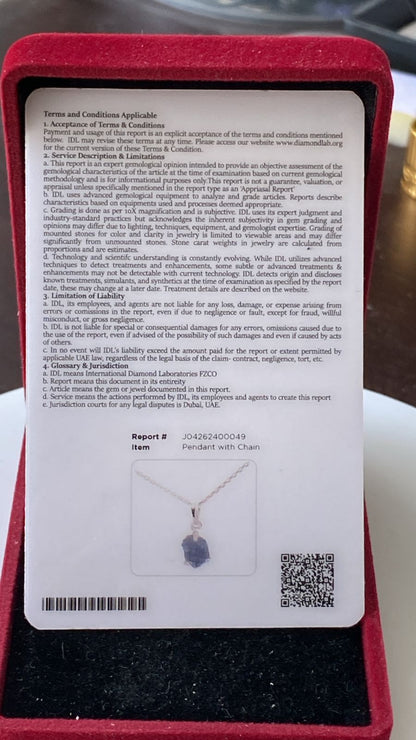 Tanzanite Pendant 0.83 cts