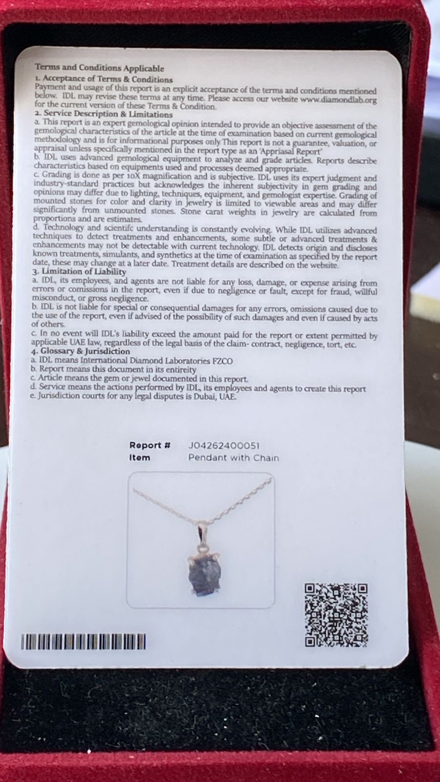 Tanzanite Pendant 1.34 cts