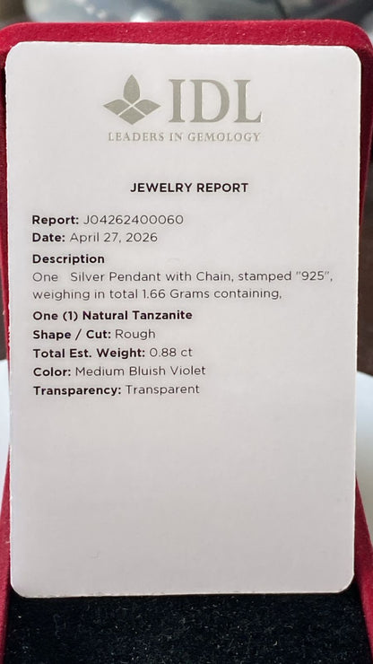 Tanzanite Pendant 0.88 cts
