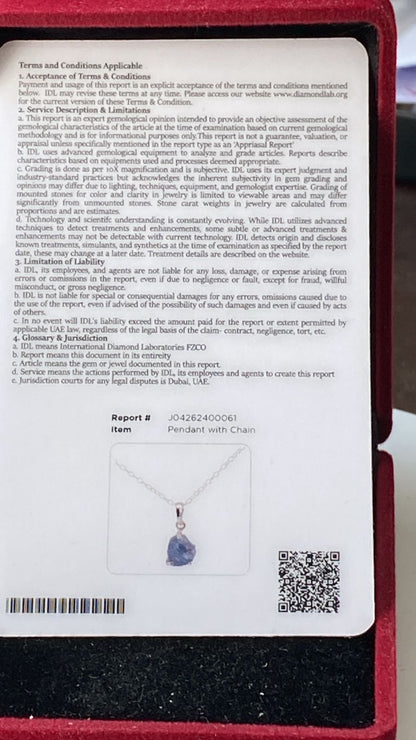 Tanzanite Pendant 1.21 cts