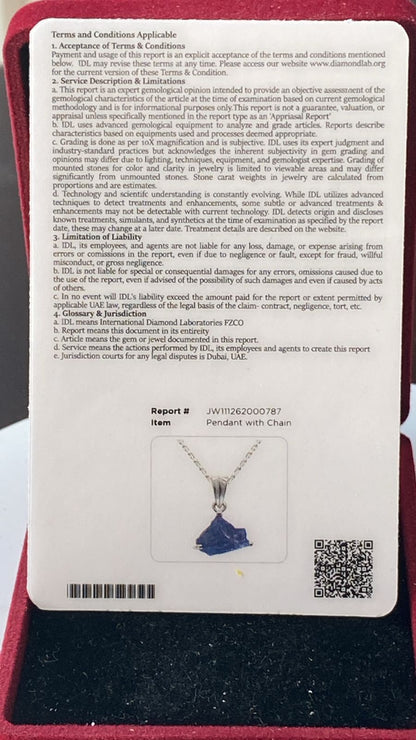 Tanzanite Pendant 2.13 cts