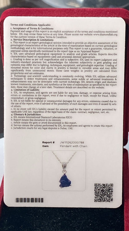 Tanzanite Pendant 2.15 cts