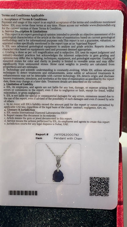 Tanzanite Pendant 1.74 cts