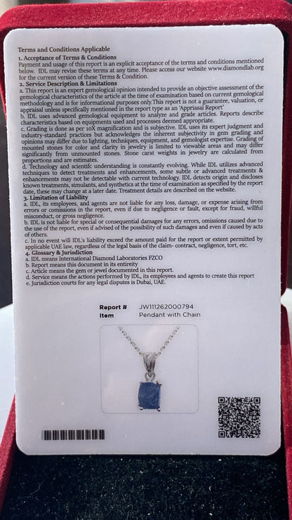 Tanzanite Pendant 1.69 cts