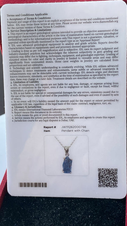 Tanzanite Pendant 2.48 cts