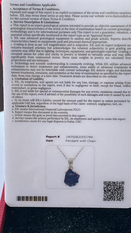 Tanzanite Pendant 2.31 cts