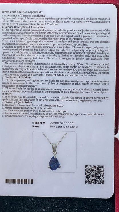 Tanzanite Pendant 1.89 cts