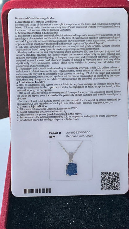 Tanzanite Pendant 1.90 cts