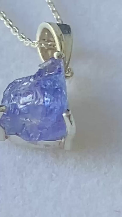 Raw by Nature. Rare by Origin Tanzanite Pendant 3.17 cts