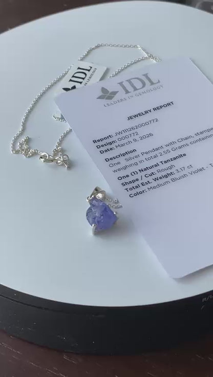 Tanzanite Pendant 3.17 cts